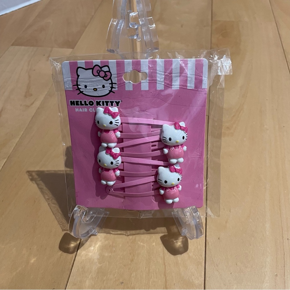 New hello kitty 3D 4pk hair clip set
